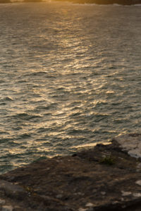 County Kerry Sunset shows a 35mm digital colour photo image of the Atlantic Ocean from the edge of the Dingle Peninsula as the sun goes down.