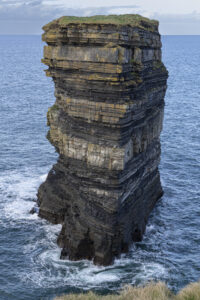 Mayo Ireland shows a 35mm digital colour image of a spectacular Seastack at Downpatrick Head, Co Mayo, Ireland